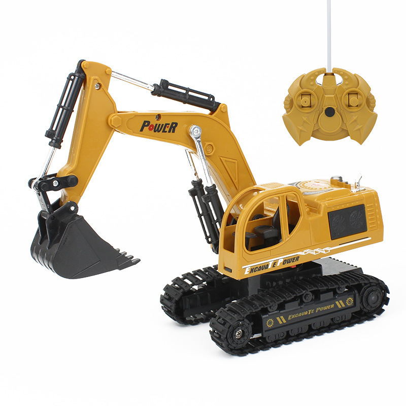 Kouyikou simulation remote control crawler excavator rc excavator full metal hydraulic children cars toys