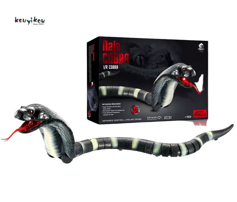 KYK New Product 2023 Realistic Remote Control Snake Plastic Snake RC Animal Toy Halloween Funny Kid Toy