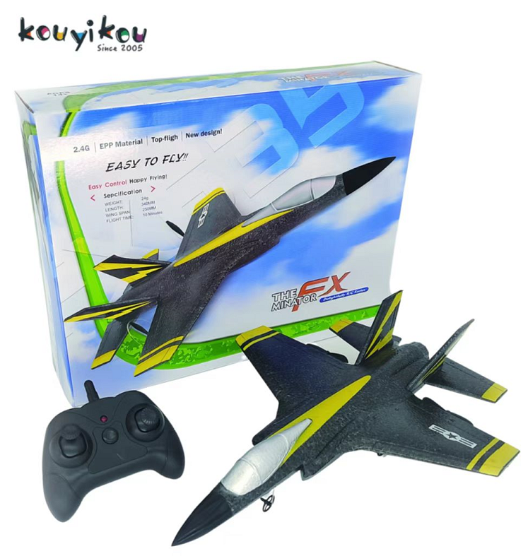 Kouyikou jugetes para ninos rc plane anti-fall unbreakable flying rc toy su 35 fast electric rc plane adults airplane