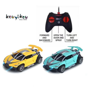 Kouyikou factory new design multifunction exquisite lighting radio door opening remote control car toy for children