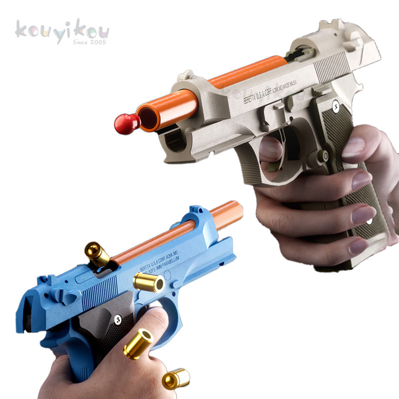 2024 new kids toy armas de fuego outdoor toys safety novelty fireworks toy ring plastic gun 121 guns games airsoft gun