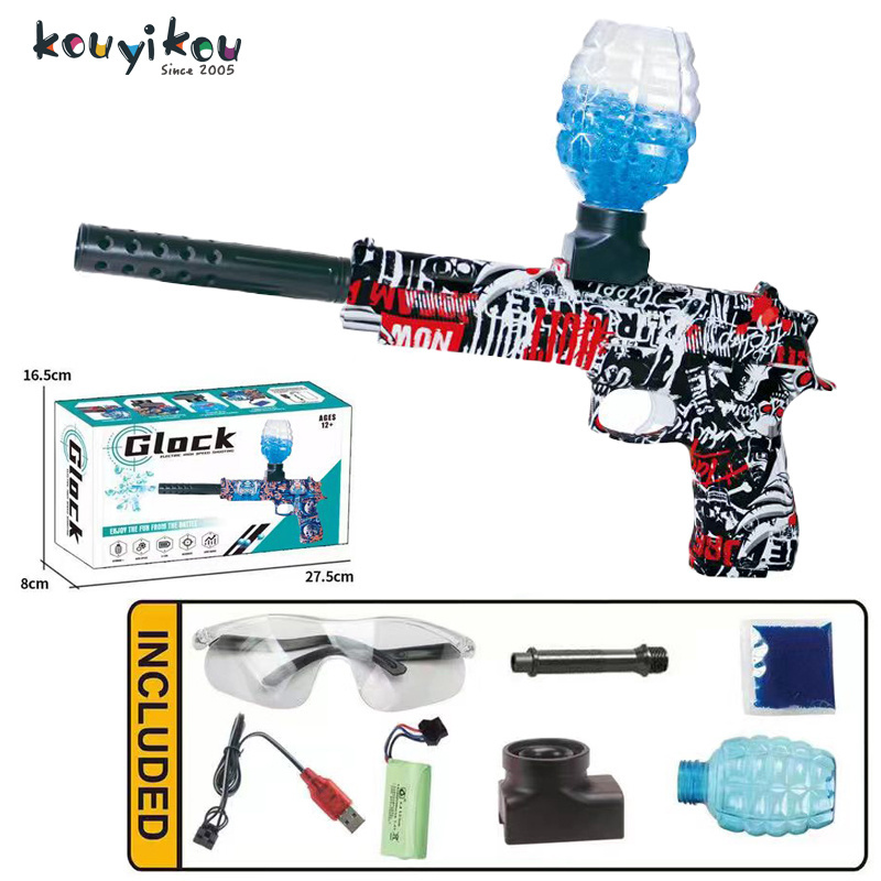 Kouyikou tiktok hot selling pistola de magic hidrogel electronic toys hidrogel guns and weapons army gel blaster gun