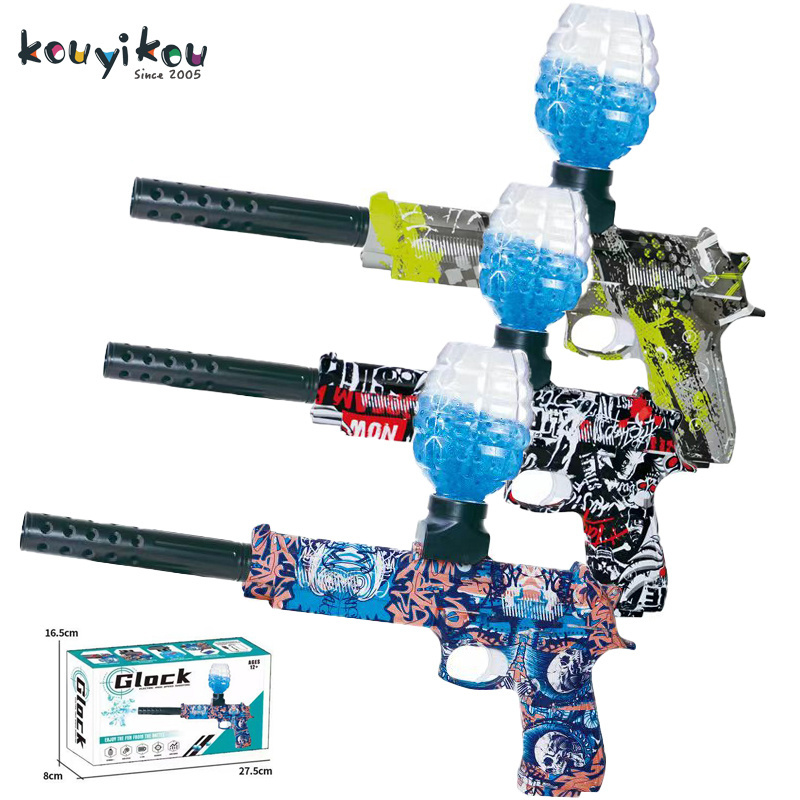 Kouyikou tiktok hot selling pistola de magic hidrogel electronic toys hidrogel guns and weapons army gel blaster gun