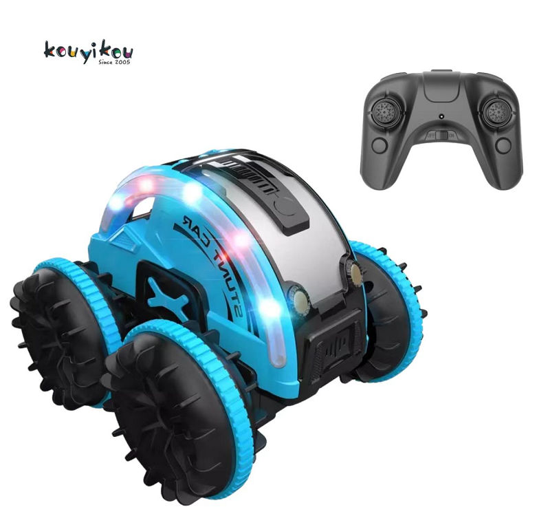 Kouyikou Juguetes De Control Remoto 2.4Ghz Electric Race Stunt Car Double Sided With High Speed Rc Car Toy