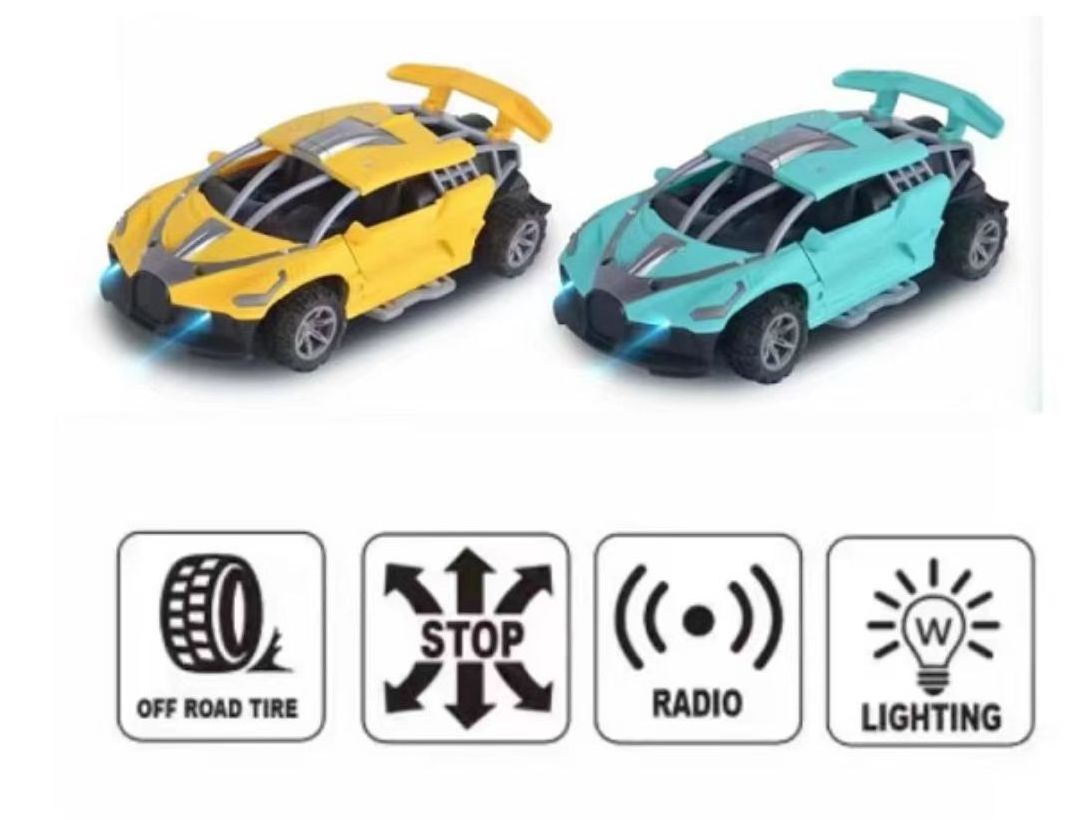 Kouyikou factory new design multifunction exquisite lighting radio door opening remote control car toy for children