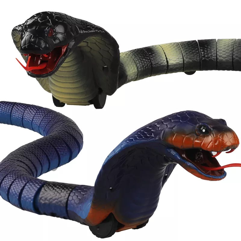 KYK New Product 2023 Realistic Remote Control Snake Plastic Snake RC Animal Toy Halloween Funny Kid Toy