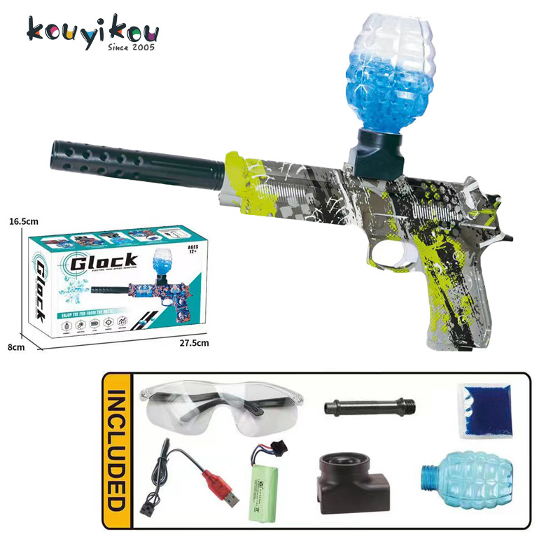 Kouyikou tiktok hot selling pistola de magic hidrogel electronic toys hidrogel guns and weapons army gel blaster gun