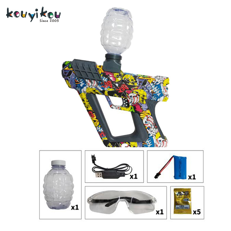 2023 Electric Auto Burst Pistol Quick Paintball Shooter Handgun Water Bomb Shoots Gun Toy