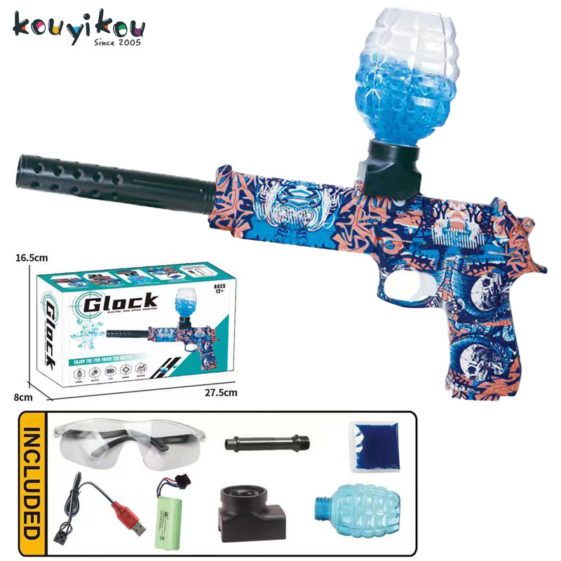 Kouyikou tiktok hot selling pistola de magic hidrogel electronic toys hidrogel guns and weapons army gel blaster gun