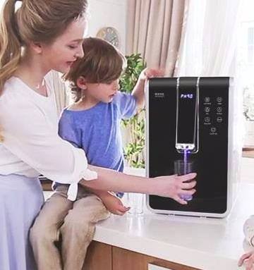 Korea KYK 707/Auto-hide water tap machine/High Quality Alkaline Water Ionizer maker/4 Plates Hot and cold water dispenser