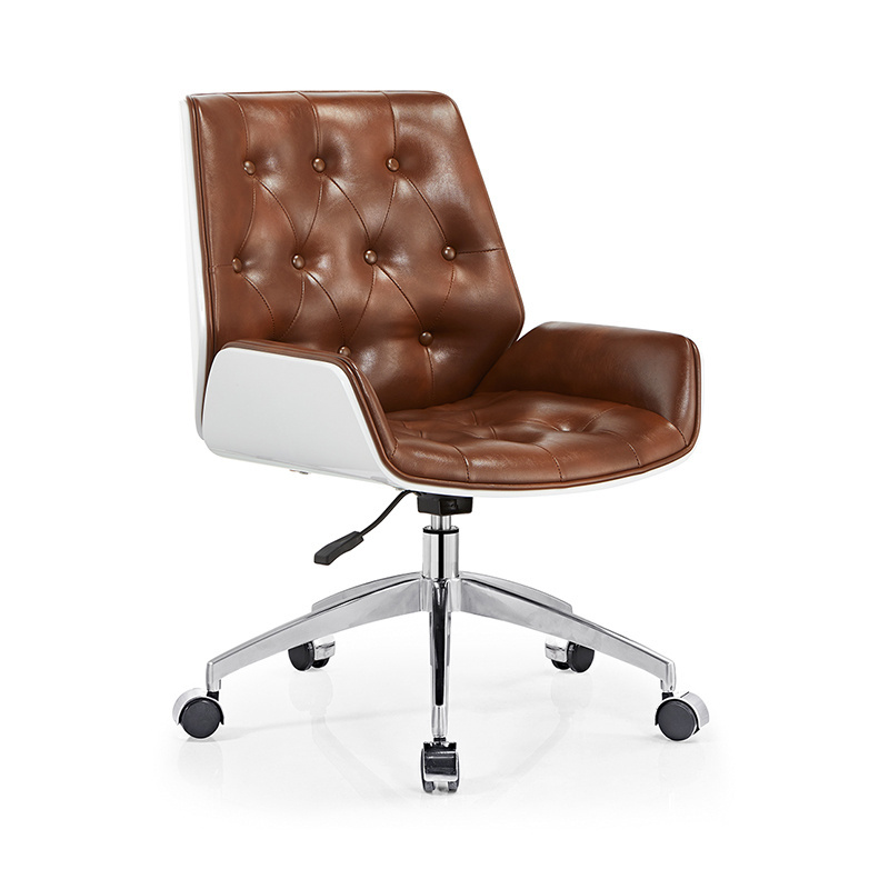 Best price paint multi functional seat curved wood PU leather lifting and rotating conference  sofa office chair