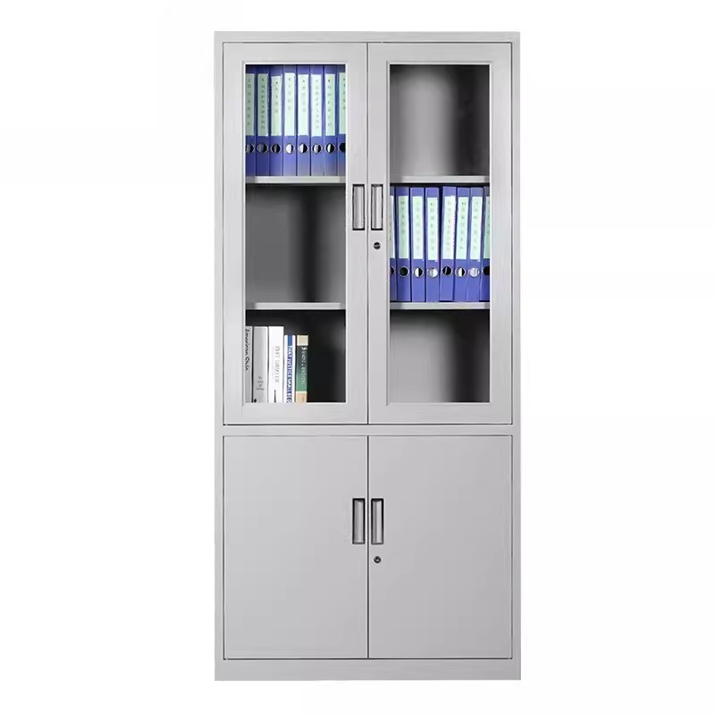 Kilosit glass-door file cabinet Iron sheet collecting durable data files Treasury Office storage storage cabinet