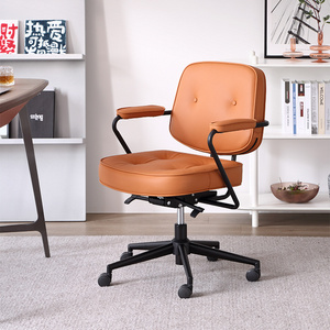 Factory Direct Comfortable Office Furniture Home Modern Simple Office Chair Business Bedroom Back Meeting Leather Chair