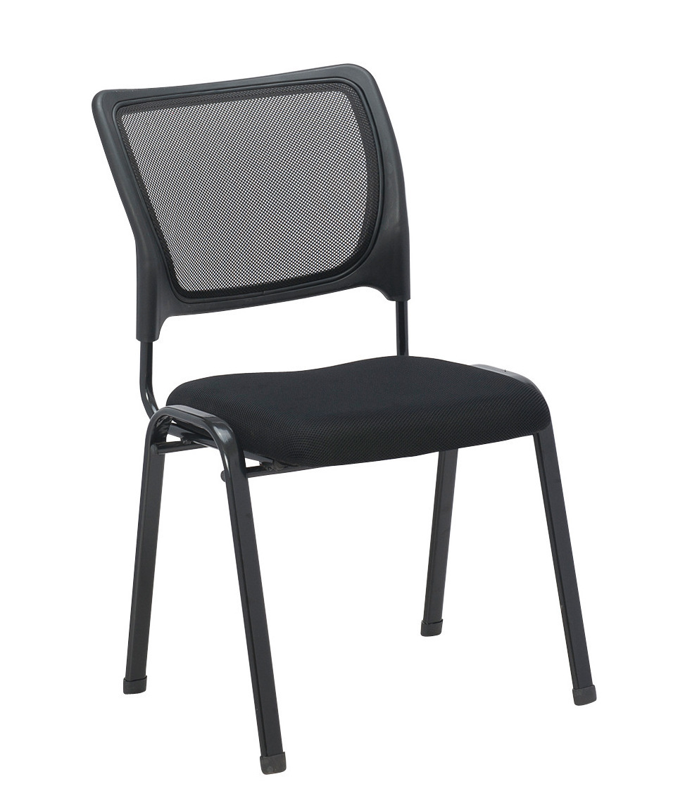 Office chair stacking metal frame student chair black metal guest conference room chairs