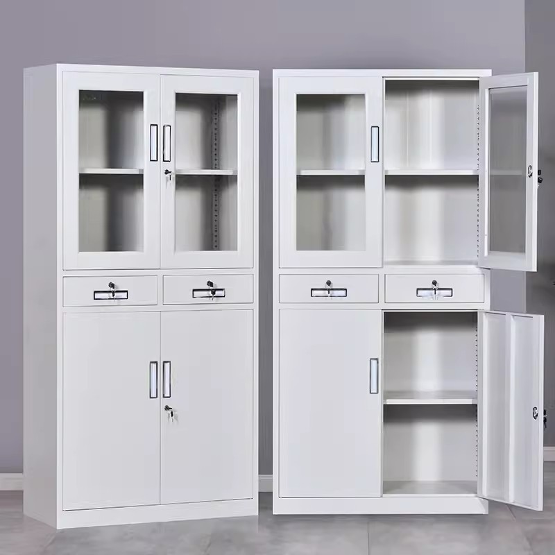 Foshan factory iron cabinet multi-door office file cabinet with lock drawer multi-layer storage data locker