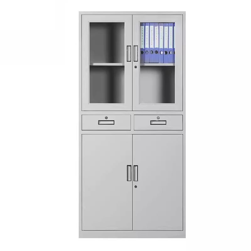 Kilosit glass-door file cabinet Iron sheet collecting durable data files Treasury Office storage storage cabinet