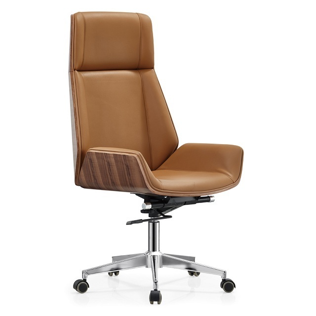 Hot Selling Simple Style Leather Executive Thailand Mini Throne White Swivel Chair Judge Leather Chair