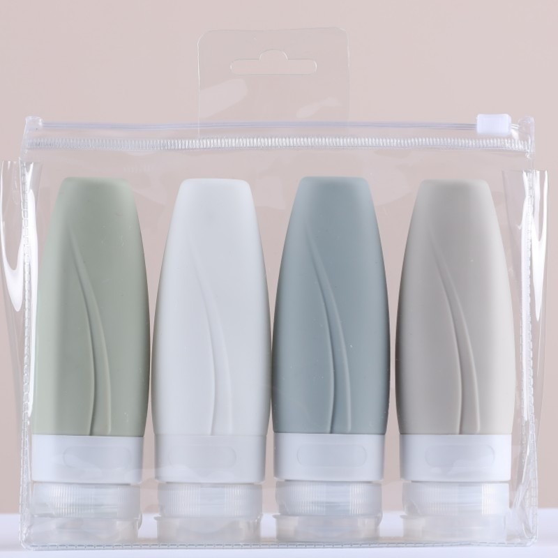 Custom Logo Silica Gel Shampoo Body Lotion Cream Soft Cosmetic Packaging Squeeze Tube 60ml