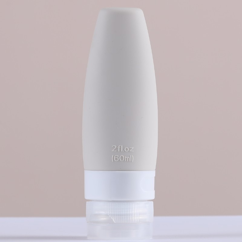 Custom Logo Silica Gel Shampoo Body Lotion Cream Soft Cosmetic Packaging Squeeze Tube 60ml