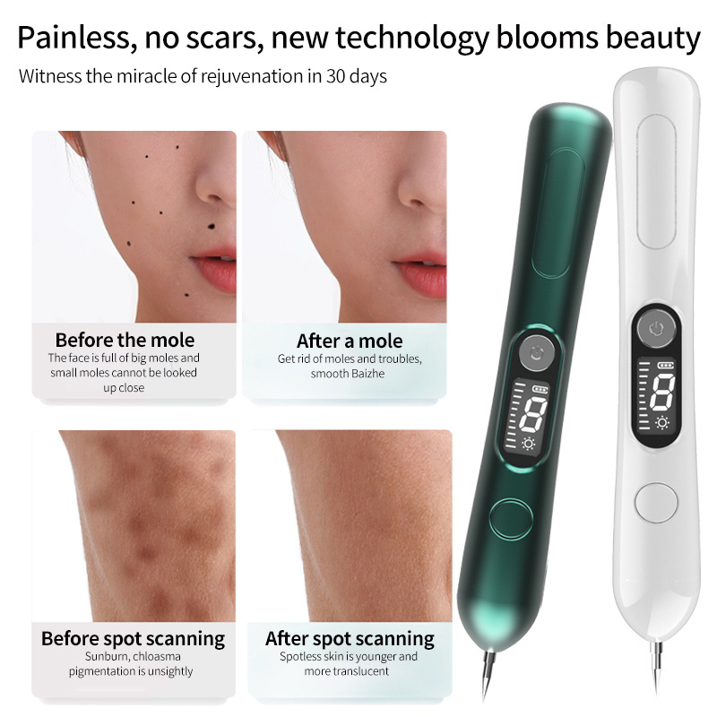 LCD Plasma Pen LED Lighting Laser Tattoo Mole Removal Machine Face Care Skin Tag Removal Freckle Wart Dark Spot Remover