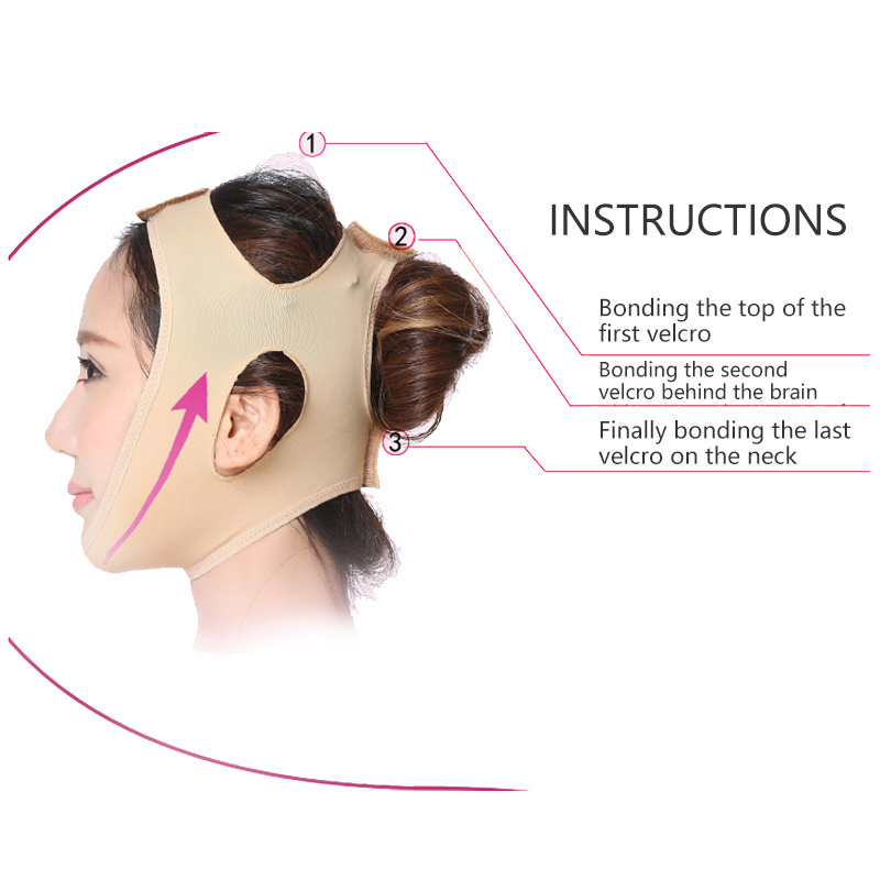 Wholesale Face V-Line Lift Up Belt,Cheek Chin Shaper Mask Strap,Facial Thin Slimming Bandage