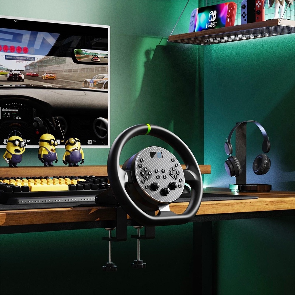 Car steering wheel remote control High-quality Home Gaming Hall Gaming Steering Wheel For Racing Games