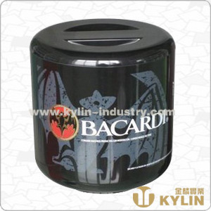 High quality black round plastic wall 4L 10L ice bucket with lid