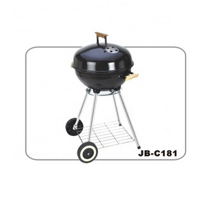 Hot sale special bbq grill with wooden handle,with grill pan