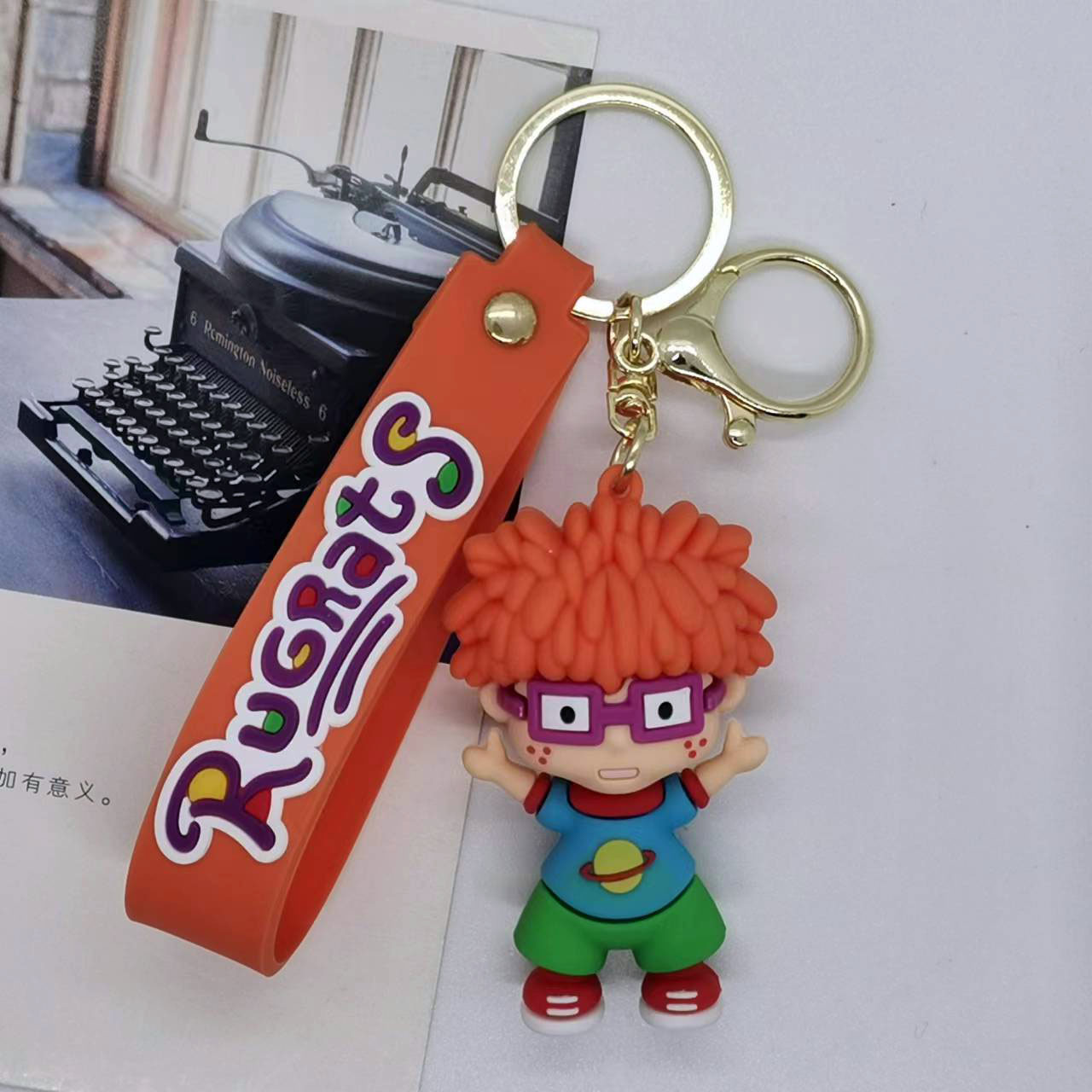 3D Anime Figure Keychain Chuckie Keychain Pendant Bag Accessories Key Chain