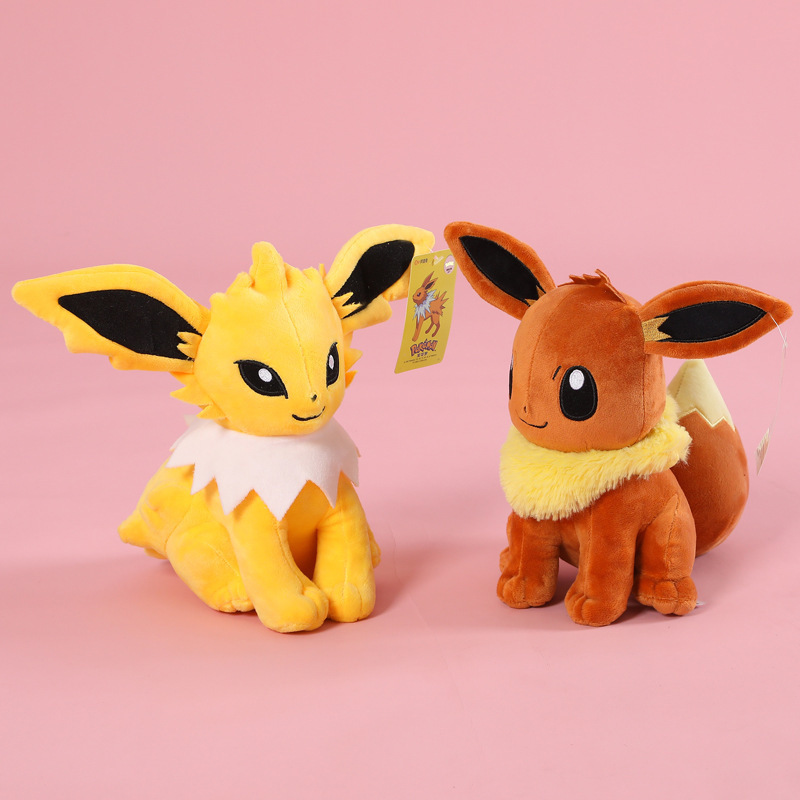 Wholesale Japanese Anime Pokemoned Plush with Tag Pikach Bulbasaur Charizard Eevee Plush Christmas Child Gift