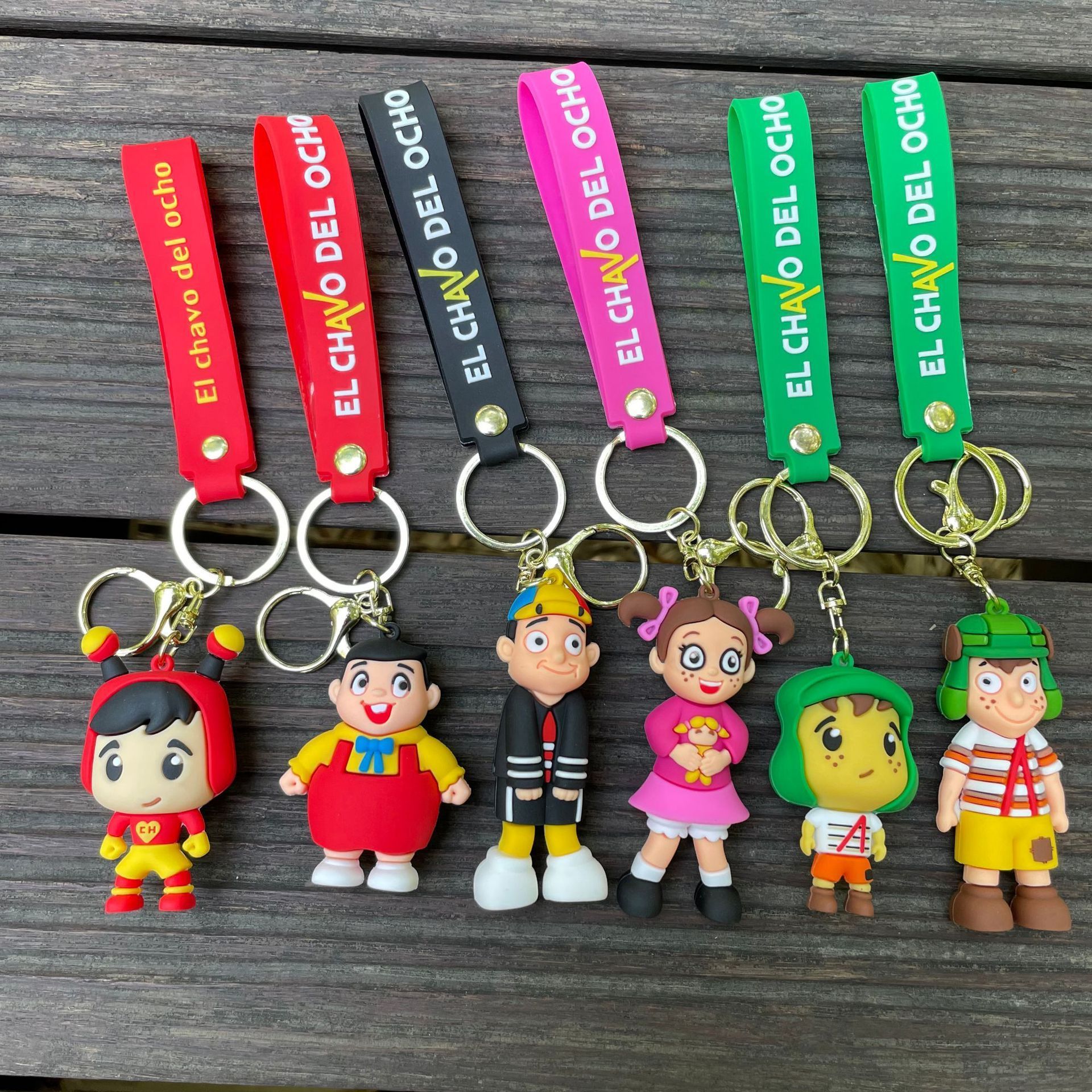 New Arrival Soft PVC Keyring Accessories Croc Charms Keychain Croc Keychain Wholesale 3D Bad Bunny Glowing karol g Keychain