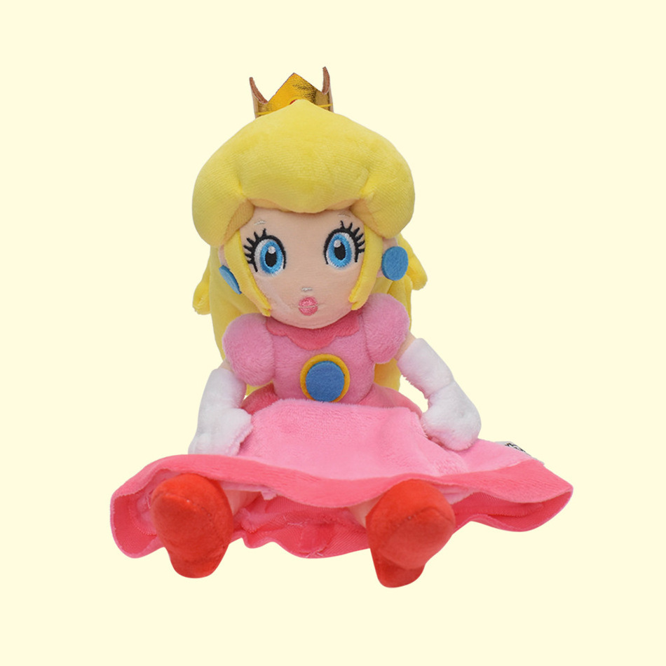 Hot Sale Mario Princess Peach Plush Toys Cartoon Anime Film Dolls Action Figure Soft Plush Doll Toy Model Kids Stuffed