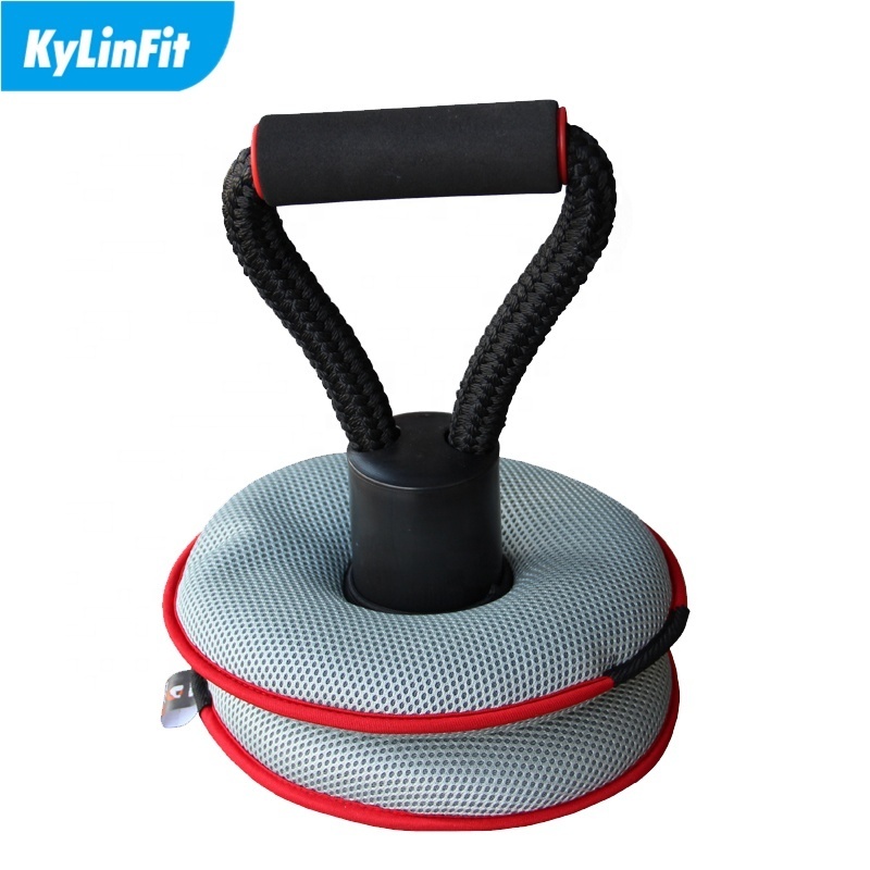 Adjustable Yoga Nylon Mesh Fabric Soft Kettlebell With Sand Filled