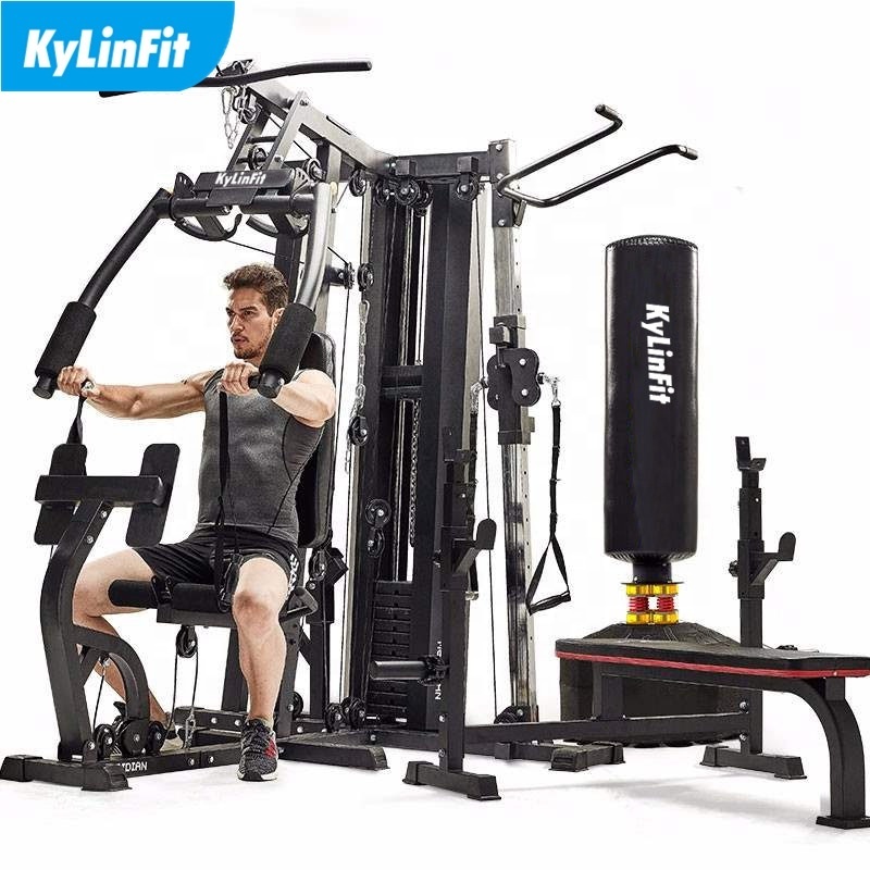 Kylinfit Full fitness body exercise multi station home gym 3 station multi gym fitness machine equipment