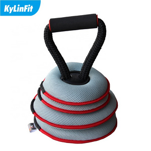 Adjustable Yoga Nylon Mesh Fabric Soft Kettlebell With Sand Filled