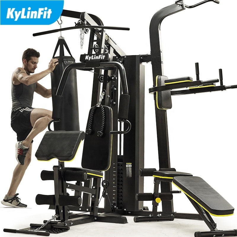 Kylinfit Full fitness body exercise multi station home gym 3 station multi gym fitness machine equipment