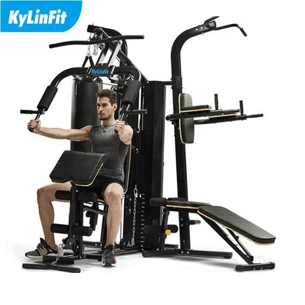 Kylinfit Full fitness body exercise multi station home gym 3 station multi gym fitness machine equipment