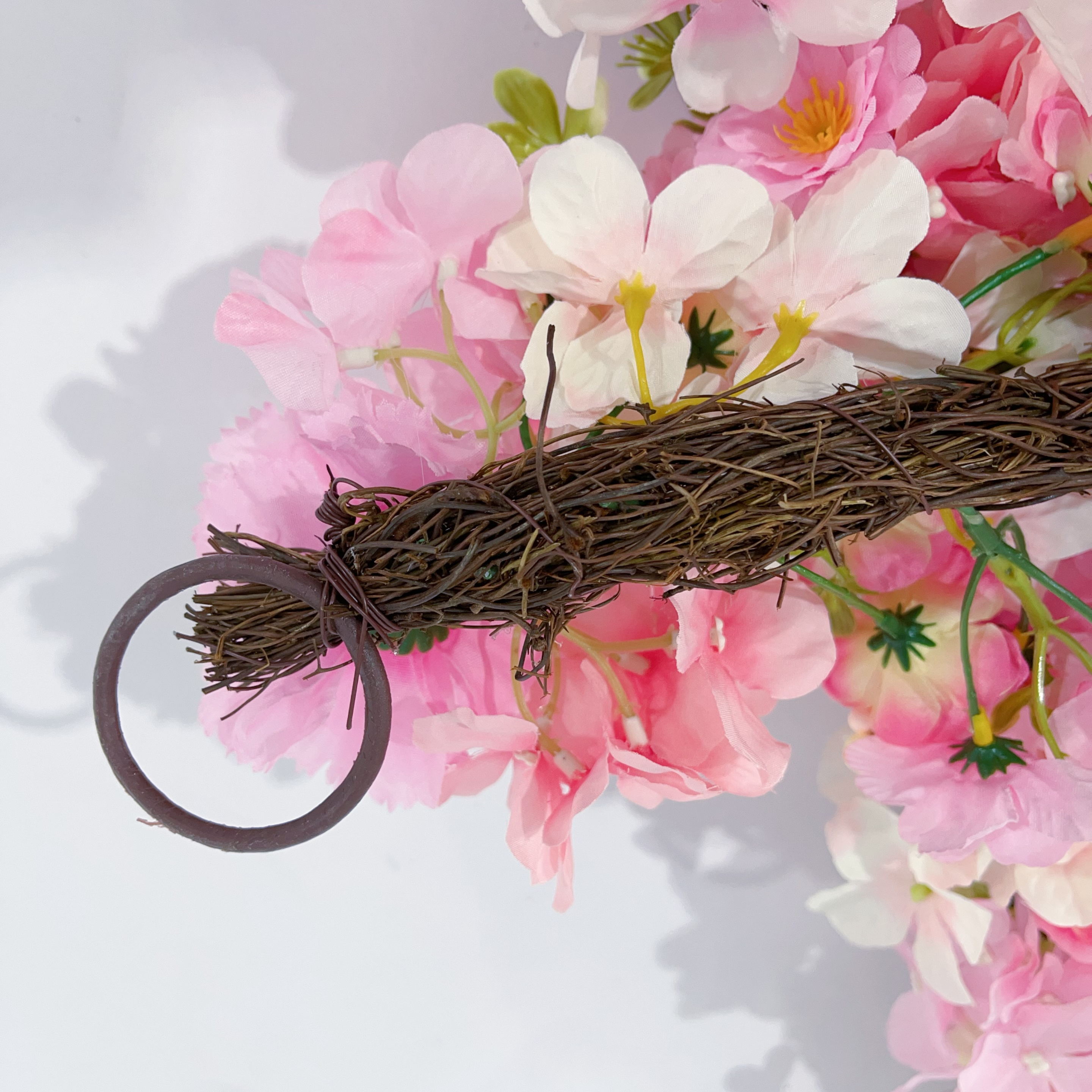 2024Factory Supplier  Artificial Cherry Blossom Garland Hanging Vine Silk Garland Wedding Party Decor