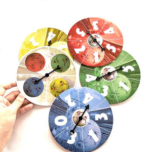 Customized printing game board with Rotating Arrow for Games and Teaching