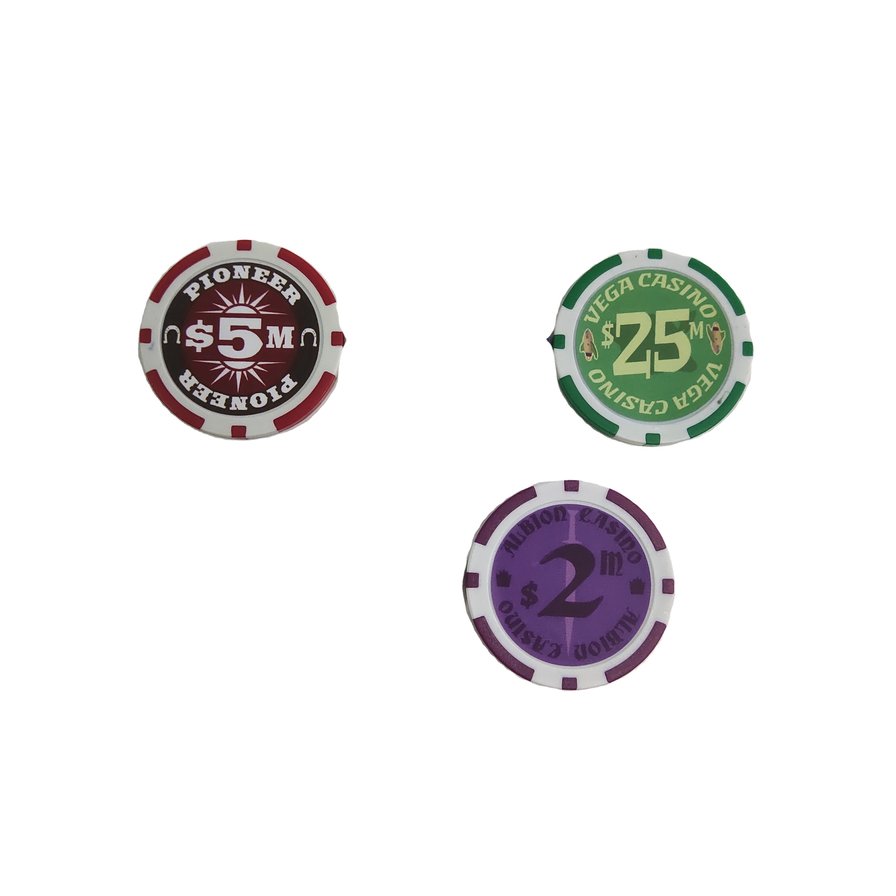 Customised logo cheap 40mm casino poker chips 14 with custom logo stickers