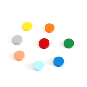 Wooden Round Circle Board Game Tokens Wooden Round Chips