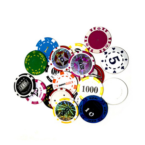 New Design Blank Number Custom  Wholesale Poker Chip Set