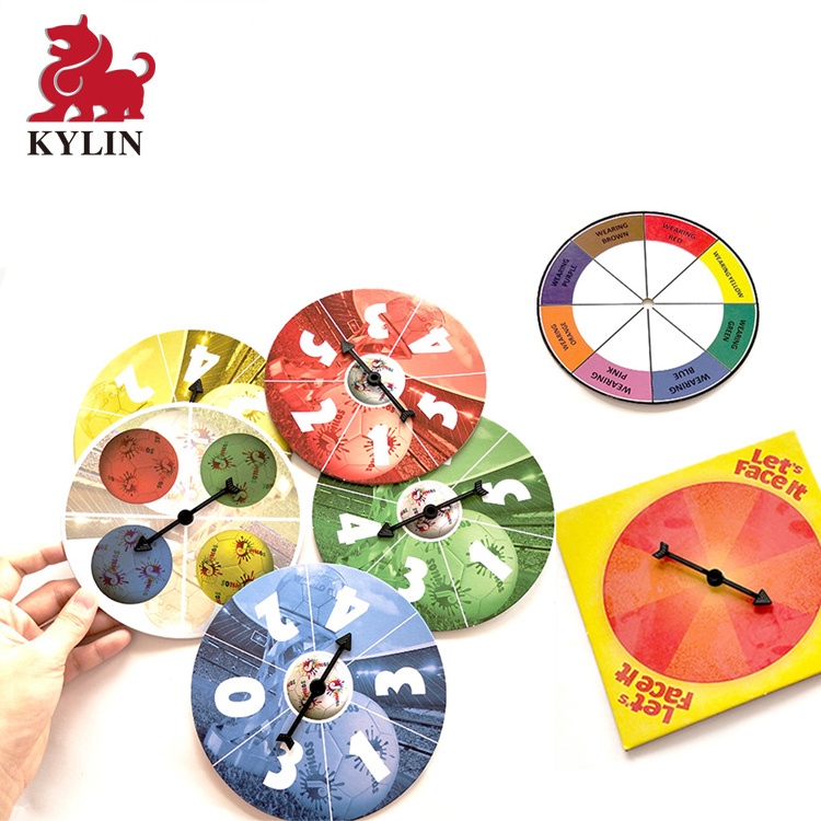 Coloured cardboard Spinners Optional Math Game Spinner with Rotating Arrow for Games and Teaching