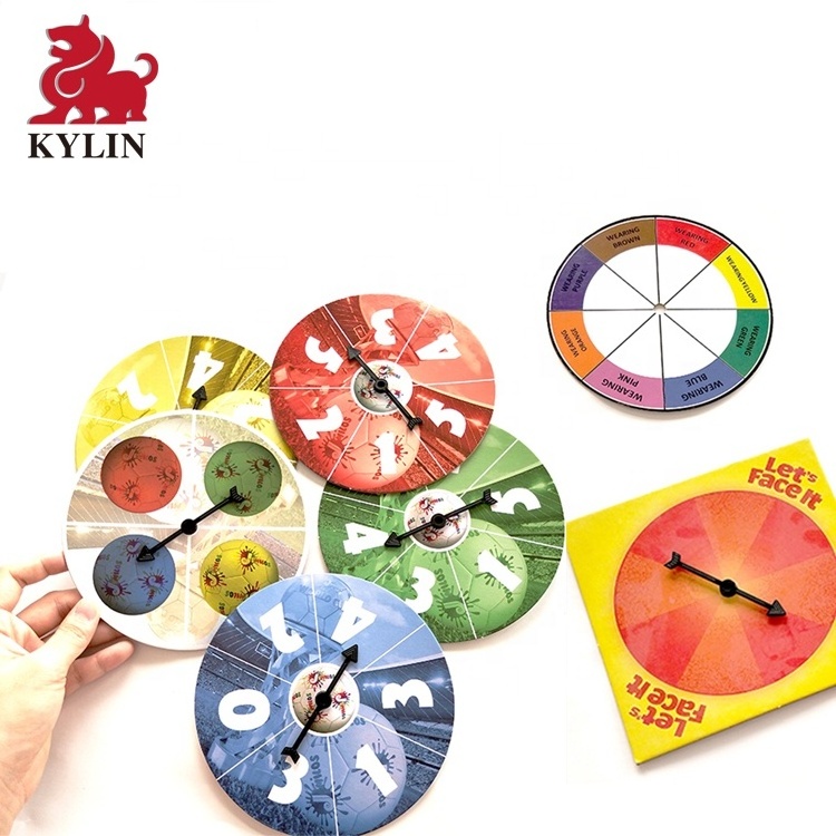 Customized printing game board with Rotating Arrow for Games and Teaching