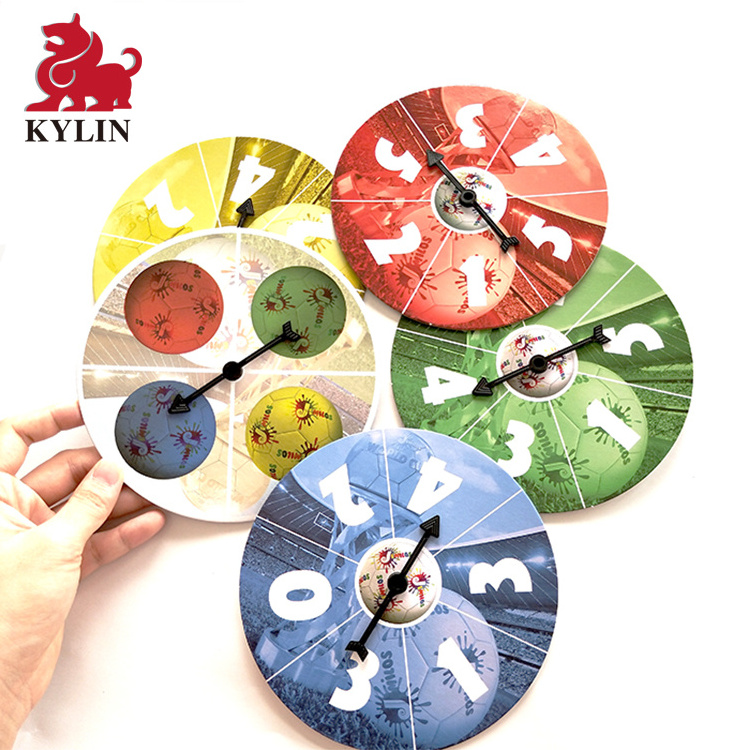 Coloured cardboard Spinners Optional Math Game Spinner with Rotating Arrow