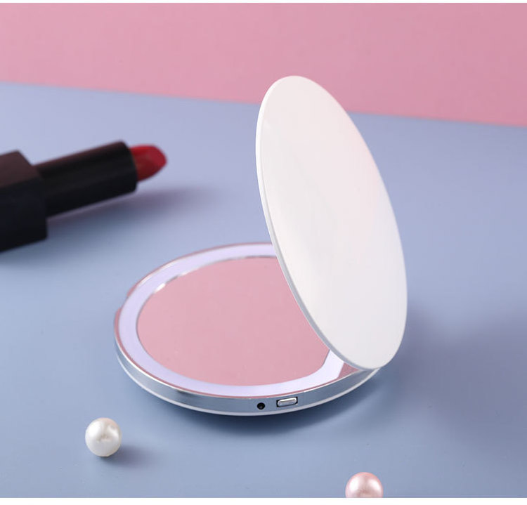 Touch Switch Antique Led Baby Selfie Cosmetic Custom Sensor Magnifying Mini Led Makeup Mirror