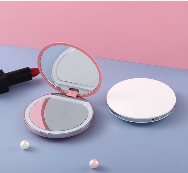 Touch Switch Antique Led Baby Selfie Cosmetic Custom Sensor Magnifying Mini Led Makeup Mirror