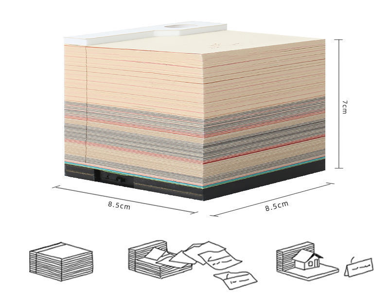 Creative Paper Craft Gift Marriage Tree House Holiday Souvenir 3D Paper Sculpture Art Memo Pad