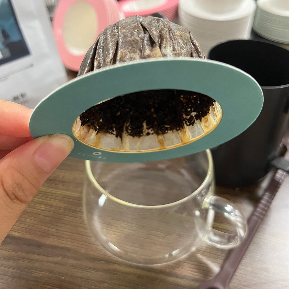 Single serve small coffee filters paper custom logo print flying saucer coffee drip bag