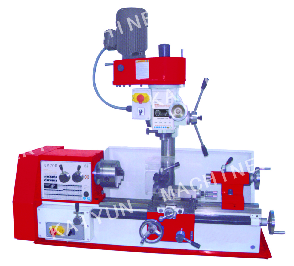 Low Failure Rate Long-durable 3 in 1 lathe drill mill combo KY450/KY700 multi purpose machine with low price